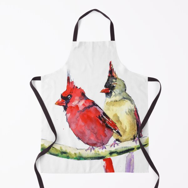 Item preview, Pair Of Cardinals Watercolor Print designed and sold by NatalyMak.