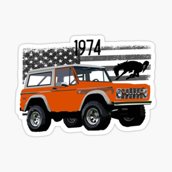 Item preview, Bronco 1974 Orange racing designed and sold by AbigailBriggs.