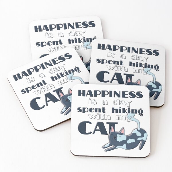 Item preview, Happiness is a Day Spent Hiking with my Cat designed and sold by SuzyTurner.