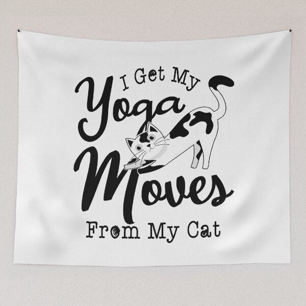 Item preview, I Get My Yoga Moves From My Cat , yoga lovers designed and sold by MoSaid.