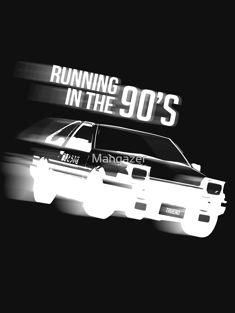 Initial D #2-Running In The 90s Dark Ver. T Shirt 100% Cotton