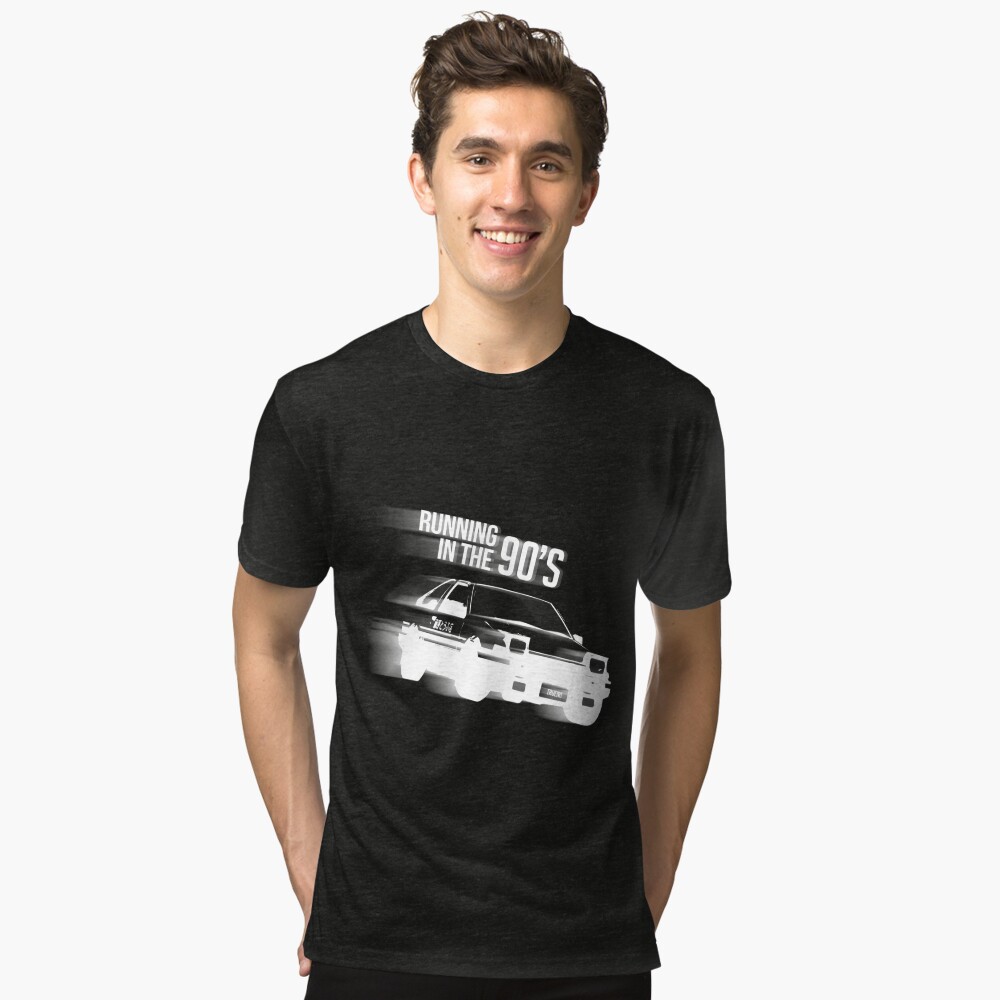 Initial D #2-Running In The 90s Dark Ver. T Shirt 100% Cotton