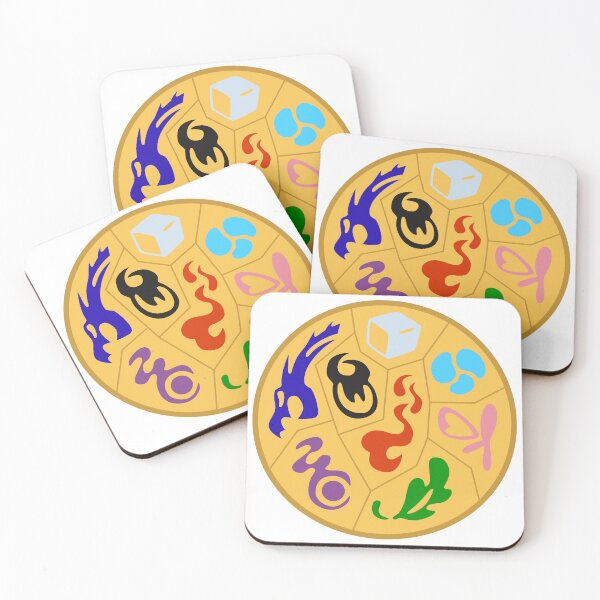 Item preview, Gym badges (Shield) designed and sold by Sml12.
