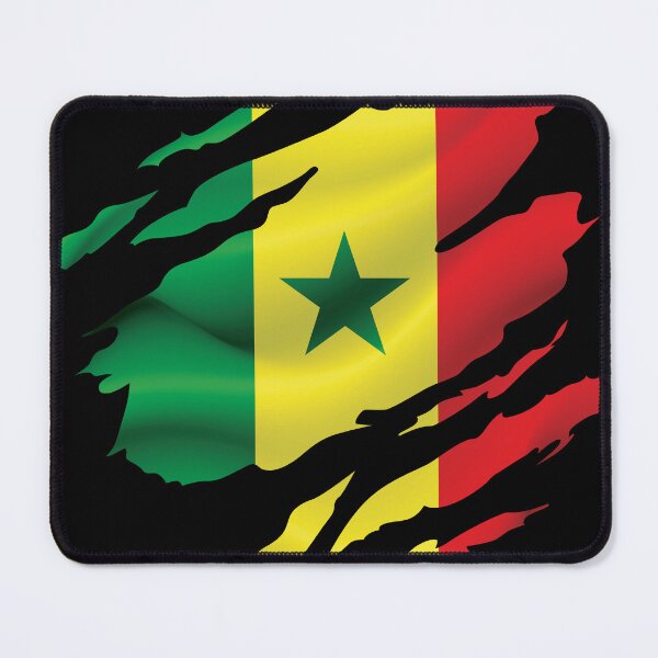 Item preview, Senegal Ripped Flag designed and sold by RahallusNtx.