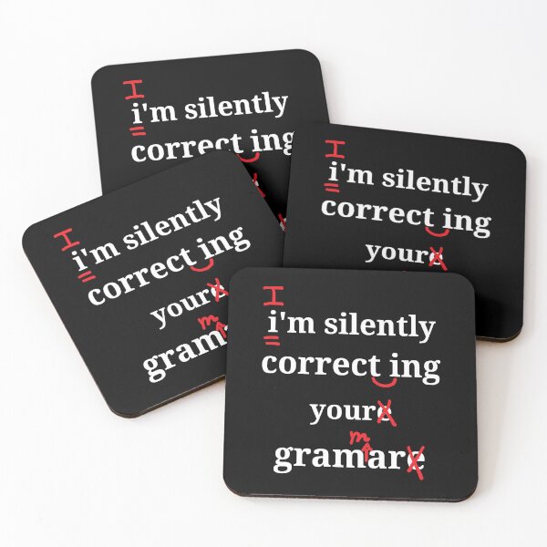 Aperçu de l'œuvre Je corrige silencieusement votre professeur de grammaire drôle créée et vendue par Georgiodaccache.