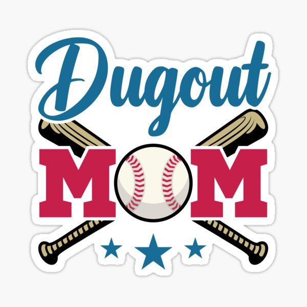 Baseball Softball Heart Mom Mothers Day - Baseball Softball Mom - Sticker