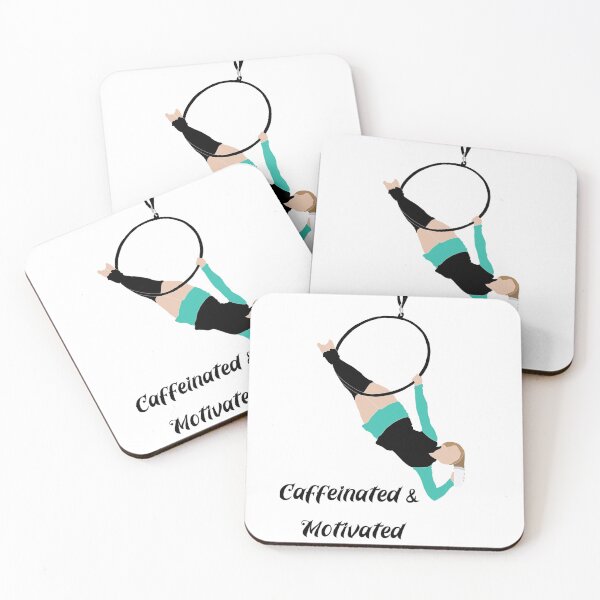 Item preview, Caffeinated & motivated  Aerial hoop Lyra  designed and sold by evangelineonice.