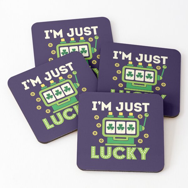 Item preview, Casino St Patricks Day Slot Machine Shamrock I'm Just Lucky designed and sold by jaygo.