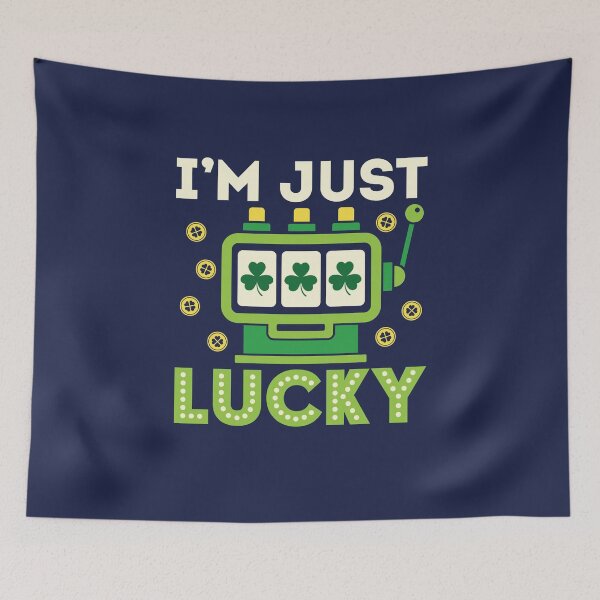 Item preview, Casino St Patricks Day Slot Machine Shamrock I'm Just Lucky designed and sold by jaygo.