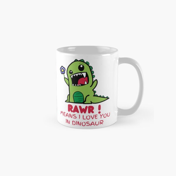 Item preview, Rawr signifie je t'aime en dinosaure mignon T Rex avec une fleur designed and sold by elvisg03.