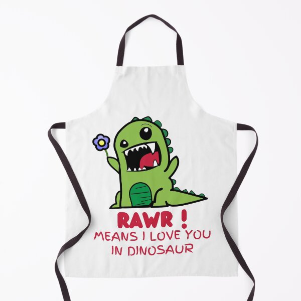 Item preview, Rawr Means I Love You In Dinosaur Cute T Rex with a Flower designed and sold by elvisg03.