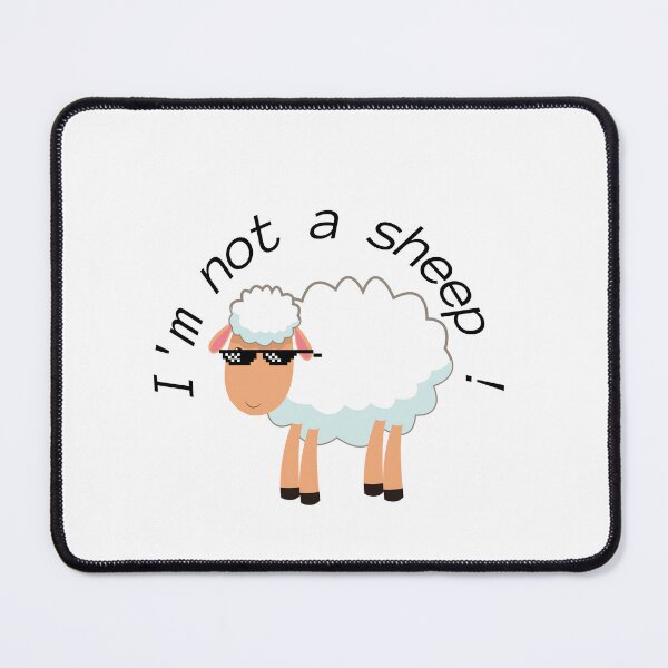 Item preview, I'm not a sheep humor birthday gift designed and sold by Laorenchow.