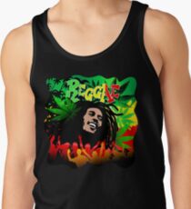 Reggae RastaMan Music Colors Fun and Marijuana Tank Top