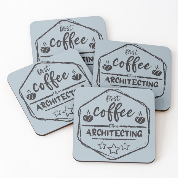 Item preview, First Coffee Then architecting - Funny architecting quote gift idea For Men and Women designed and sold by Mmmm3344.
