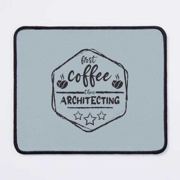 Item preview, First Coffee Then architecting - Funny architecting quote gift idea For Men and Women designed and sold by Mmmm3344.