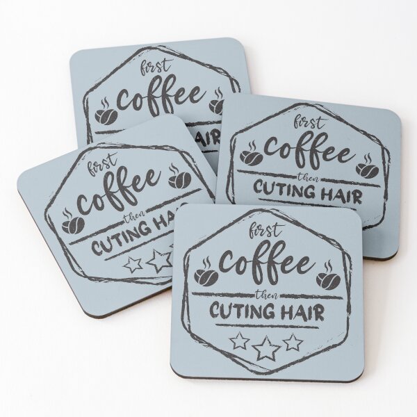 Item preview, First Coffee Then cuting hair - Funny cuting hair quote gift idea For Men and Women designed and sold by Mmmm3344.