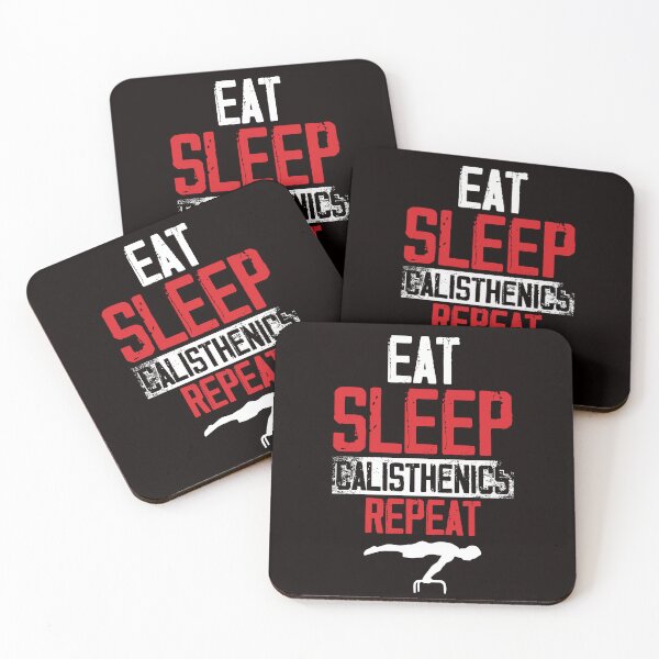 Item preview, Eat Sleep Calisthenics Street Workout Gym Fitness Training designed and sold by TomGiantDesigns.