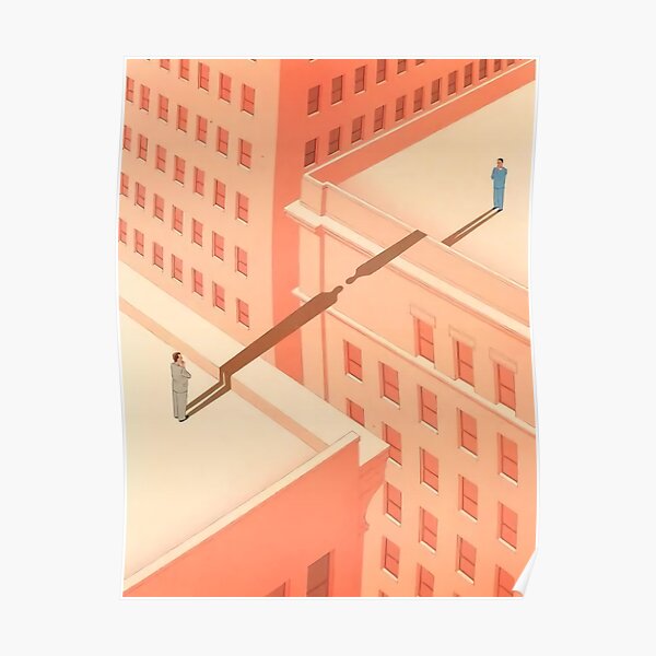 Shadow Bridge Guy Billout Illustration Souls Touch Poster