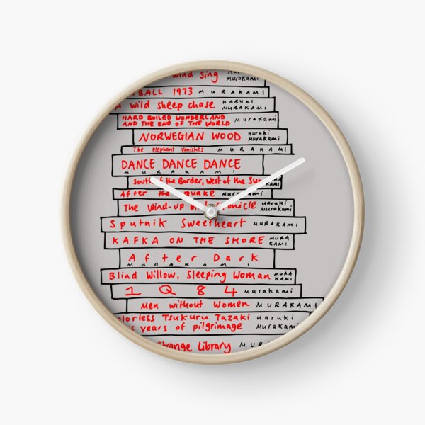 Haruki Murakami Book Fan Clock