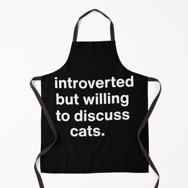 Item preview, INTROVERTED BUT WILLING TO DISCUSS CATS designed and sold by Inari Designs.