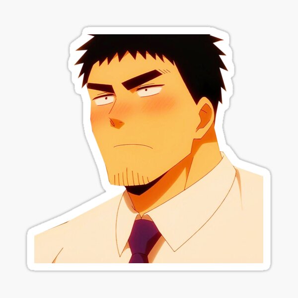 Blushing Takeda Harumi My Senpai Is Annoying Sticker By Kawaiicrossing Redbubble