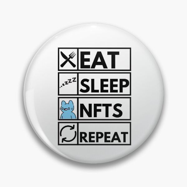 Item preview, Funny NFT Eat Sleep JPGES Repeat designed and sold by nft-millionaire.