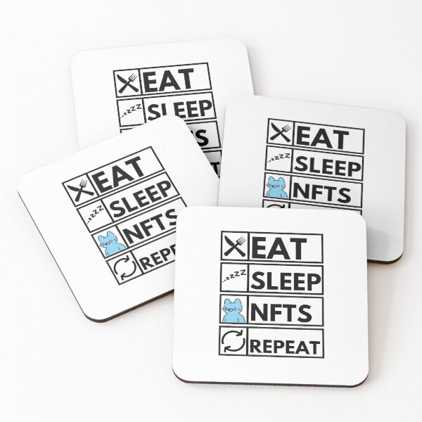 Item preview, Funny NFT Eat Sleep JPGES Repeat designed and sold by nft-millionaire.