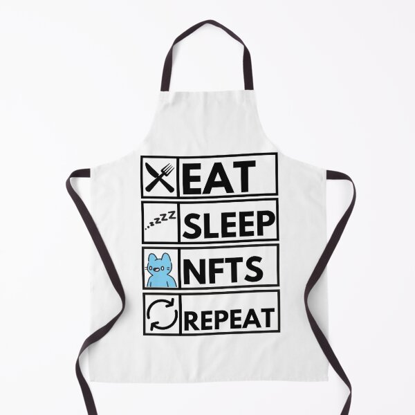 Item preview, Funny NFT Eat Sleep JPGES Repeat designed and sold by nft-millionaire.