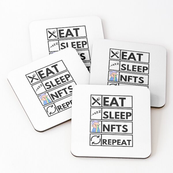 Item preview, Funny NFT Eat Sleep JPGES Repeat designed and sold by nft-millionaire.