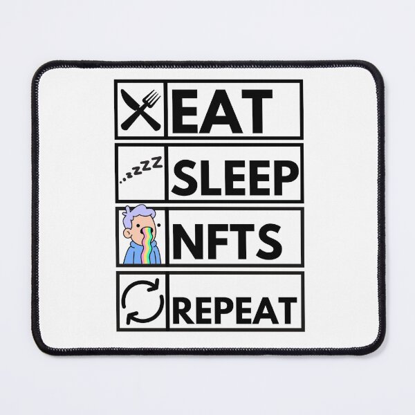 Item preview, Funny NFT Eat Sleep JPGES Repeat designed and sold by nft-millionaire.
