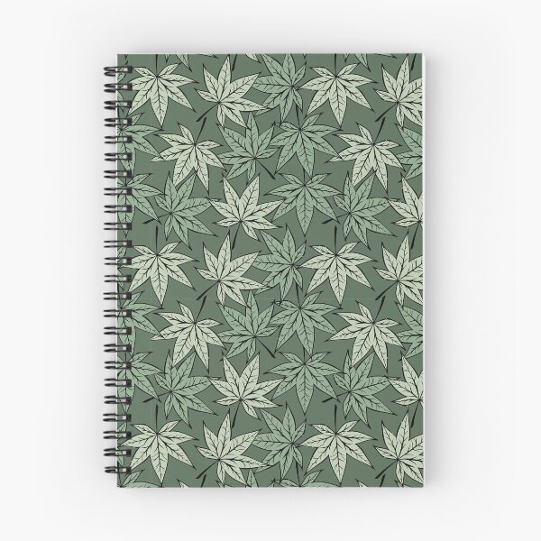 Item preview, Green maple leaves pattern designed and sold by ProfiTrollka.