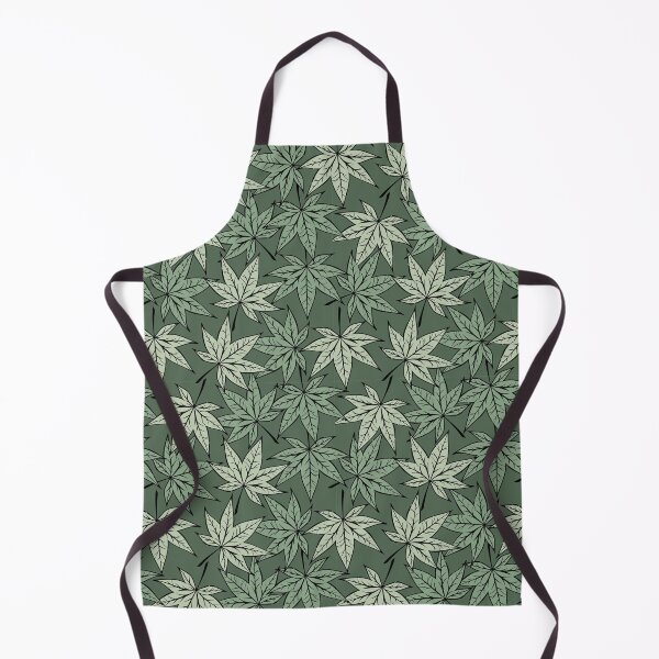 Item preview, Green maple leaves pattern designed and sold by ProfiTrollka.