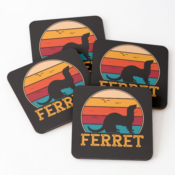 Item preview, Retro Ferret Vintage Ferrets Lover Animal Fans Polecat Zoo designed and sold by TomGiantDesigns.