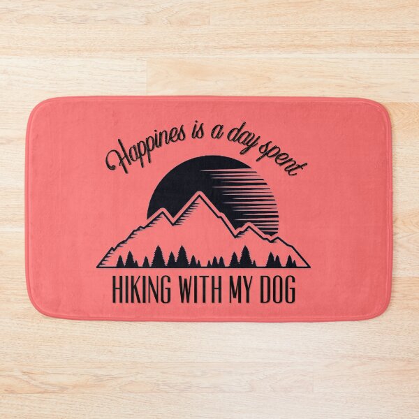 Item preview, Happines is a day spent hiking with my dog designed and sold by hrithik bajari.