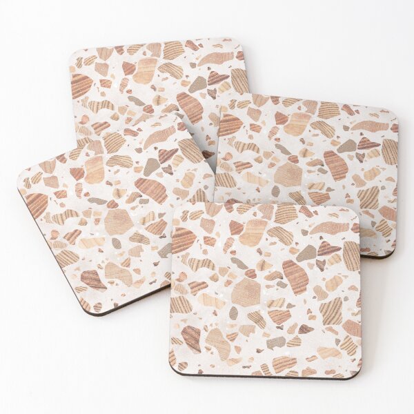 Item preview, Terrazo madera marrón beige blanco designed and sold by Sylvain Combe.