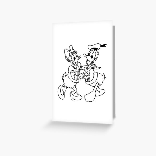 Donald duck and daisy Greeting Card