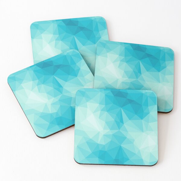Item preview, Low poly blue pattern designed and sold by ProfiTrollka.