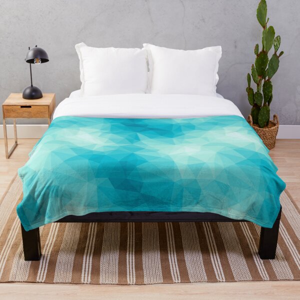 Item preview, Low poly blue pattern designed and sold by ProfiTrollka.