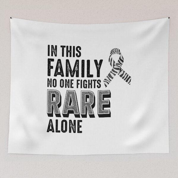 Item preview, Rare Disease Awareness Day Zebra Ribbon Fighter designed and sold by TastefulTees.