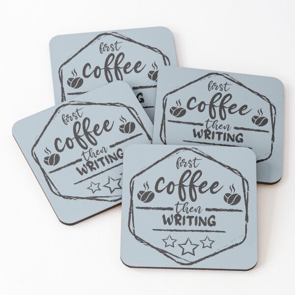 Item preview, First Coffee Then writing - Funny writing quote gift idea For Men and Women designed and sold by Mmmm3344.