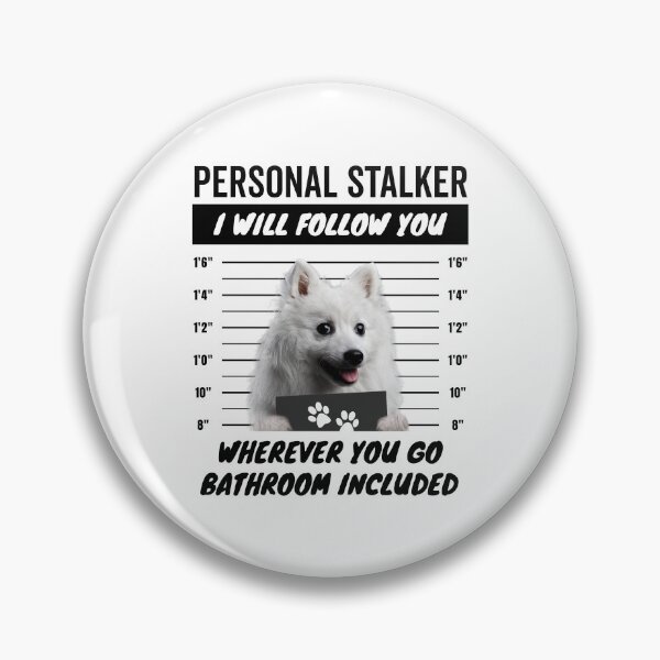Item preview, Personal Stalker Dog – Japanese Spitz designed and sold by More Cute Dogs.
