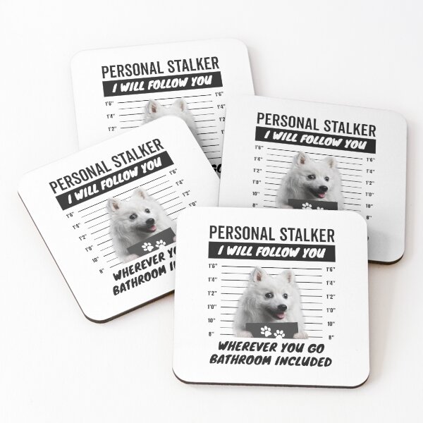 Item preview, Personal Stalker Dog – Japanese Spitz designed and sold by More Cute Dogs.
