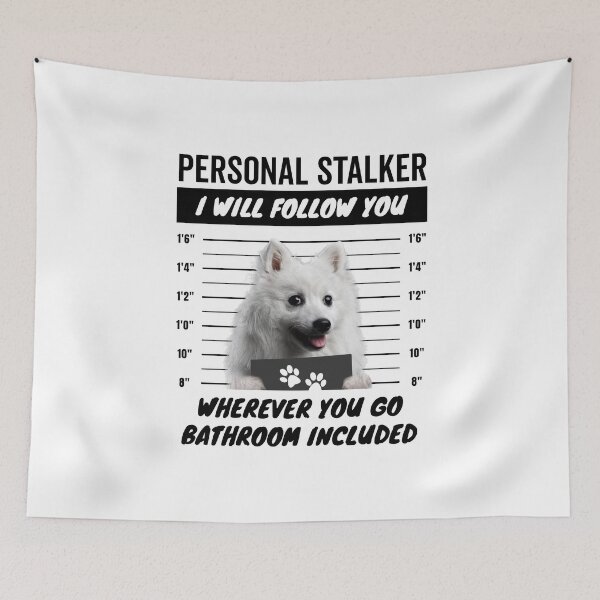 Item preview, Personal Stalker Dog – Japanese Spitz designed and sold by More Cute Dogs.