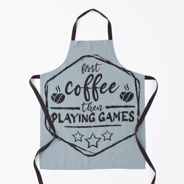 Item preview, First Coffee Then playing games - Funny playing games quote gift idea For Men and Women designed and sold by Mmmm3344.