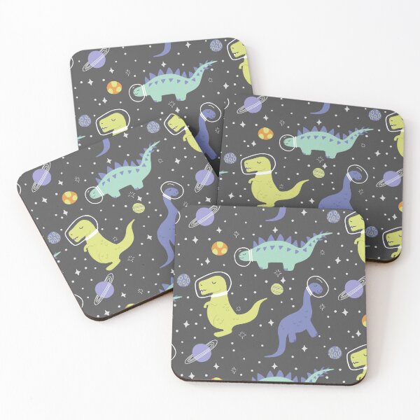 Item preview, Cute Dinosaurs in Space designed and sold by latheandquill.