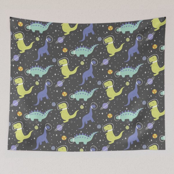 Item preview, Cute Dinosaurs in Space designed and sold by latheandquill.