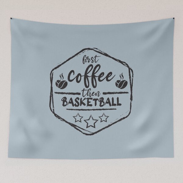 Item preview, First Coffee Then basketball - Funny basketball quote gift idea For Men and Women designed and sold by Mmmm3344.