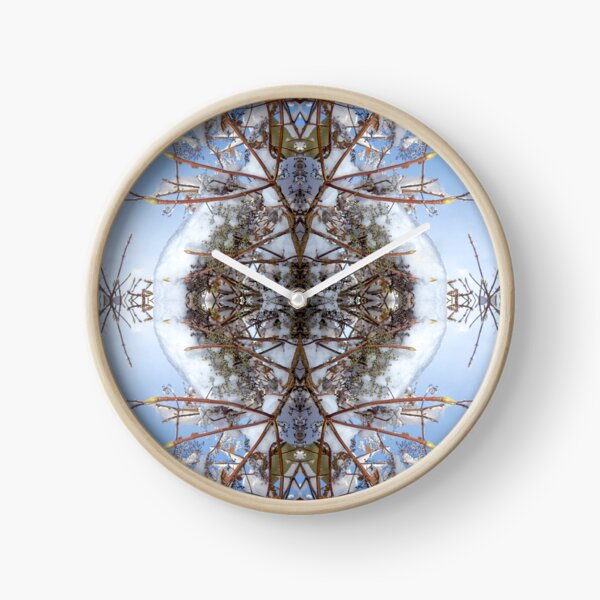 Snow Bow #6 Clock