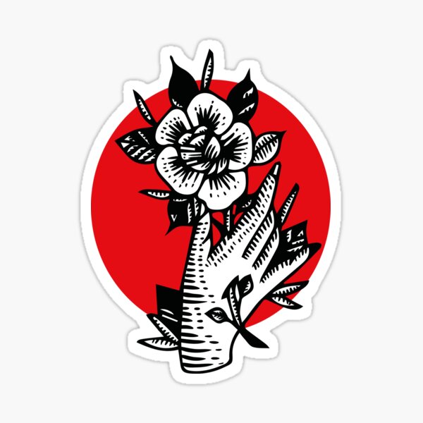 Rose - tattoo design Sticker