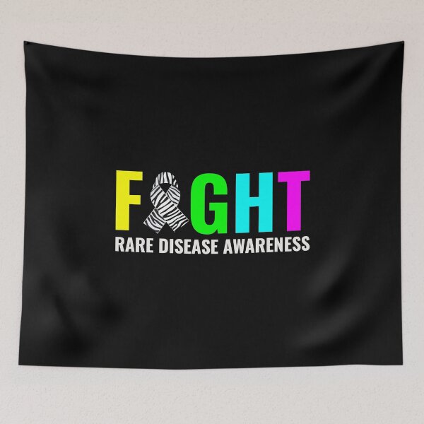 Item preview, Rare Disease Awareness Day Zebra Ribbon Fighter designed and sold by TastefulTees.